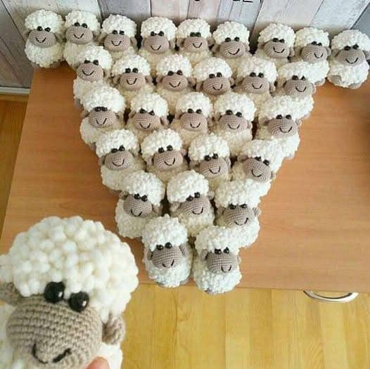 Süßes Schaf - Deutsches Häkelmuster