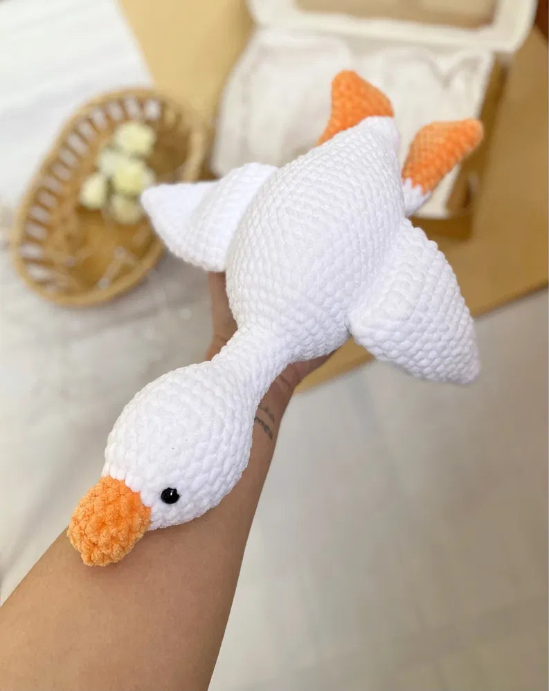 Gänse Kuscheltier Häkelanleitung
