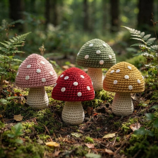 Häkelanleitung Herbstpilze