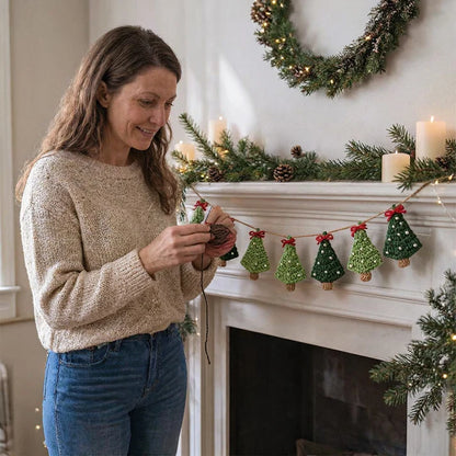 Weihnachtsbaum Girlande Häkelanleitung PDF